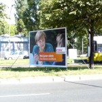 Politikblog debattiersalon | #btw13 Kanzlerin Angela Merkel Miss Germany Whalplakat CDU Berlin | Foto: Marcus Müller © 2013